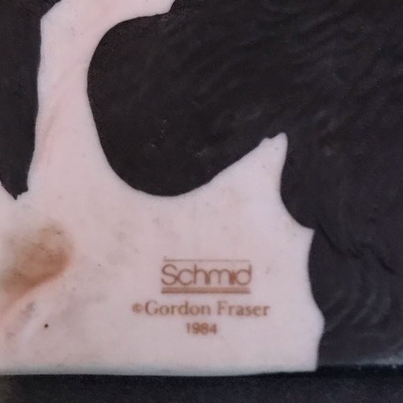 Set Of 3 Vintage 1984 Christmas Ornaments Schmid Gorden Fraser Black/White Cat - Picture 4 of 6